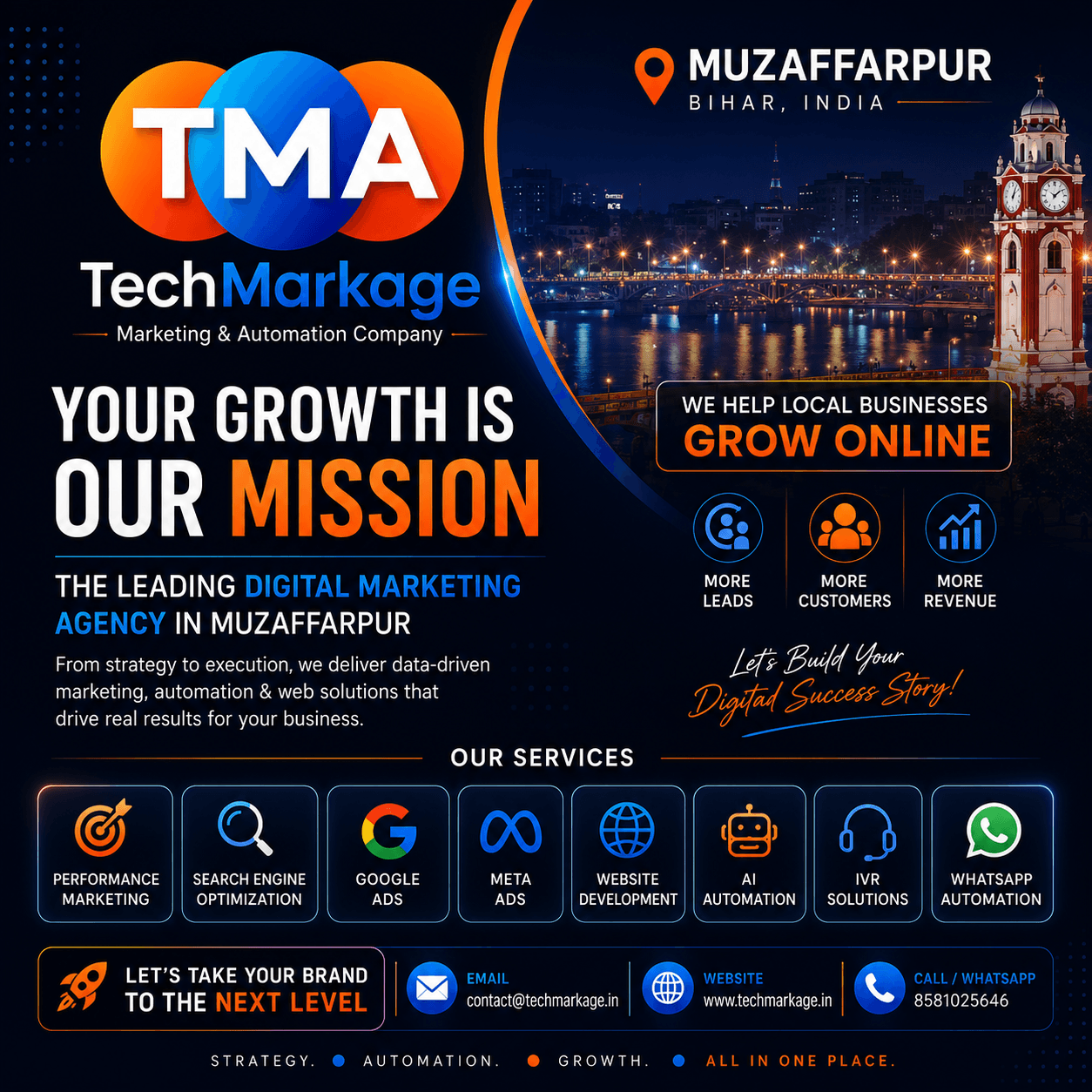 Techmarkage Team - The Best Digital Marketing Agency in Bihar and Advertising Experts in Muzaffarpur